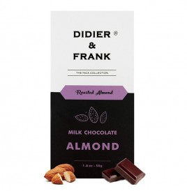 Didier & Frank Roasted Almond Milk Chocolate   Box  50 grams